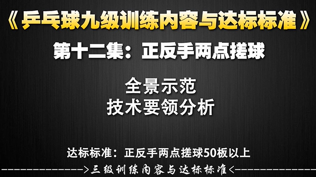 第12集：正反手两点搓球