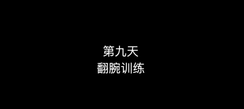 12_第九天 翻腕训练