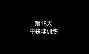 21_第18天 中袋球训练